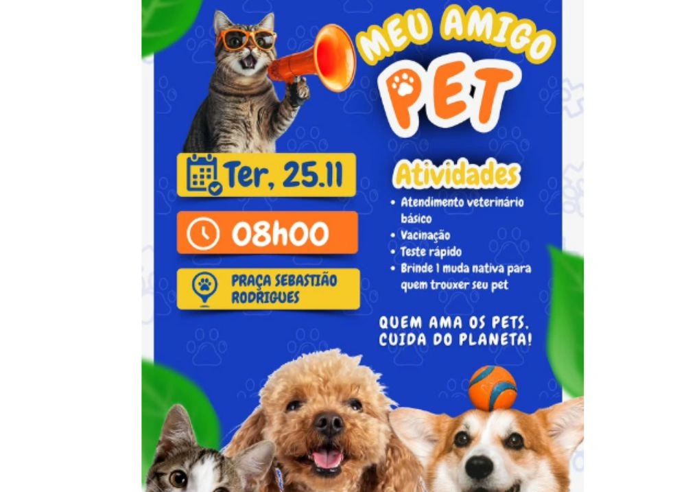 'Meu Amigo Pet': Anísio de Abreu realiza evento voltado ao cuidado dos animais