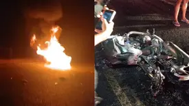 Motociclista morre após colisão com caminhão na PI-115, em José de Freitas (Foto: Reprodução)