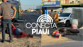 Motociclista tem a perna amputada após grave acidente em Timon (Foto: Reprodução)