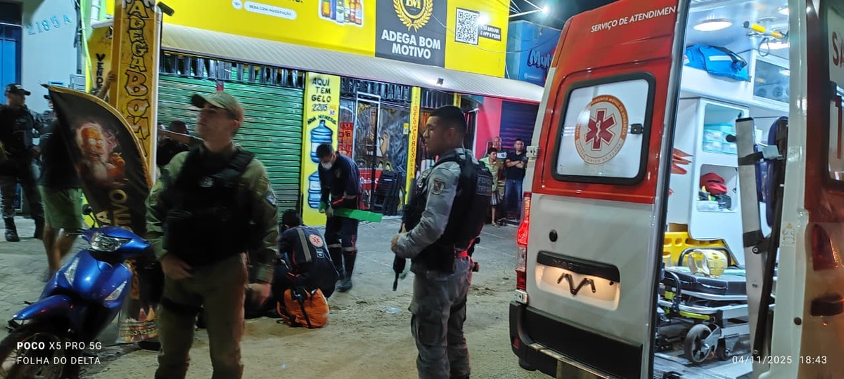 Mulher baleada e dono de bar em Parnaíba são apontados como membros de facção