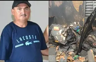 Mulher é morta a facadas e casa é incendiada em Dom Expedito Lopes (Foto: Reprodução)