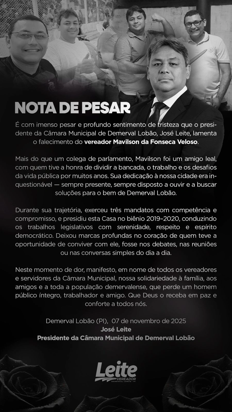 Nota de pesar