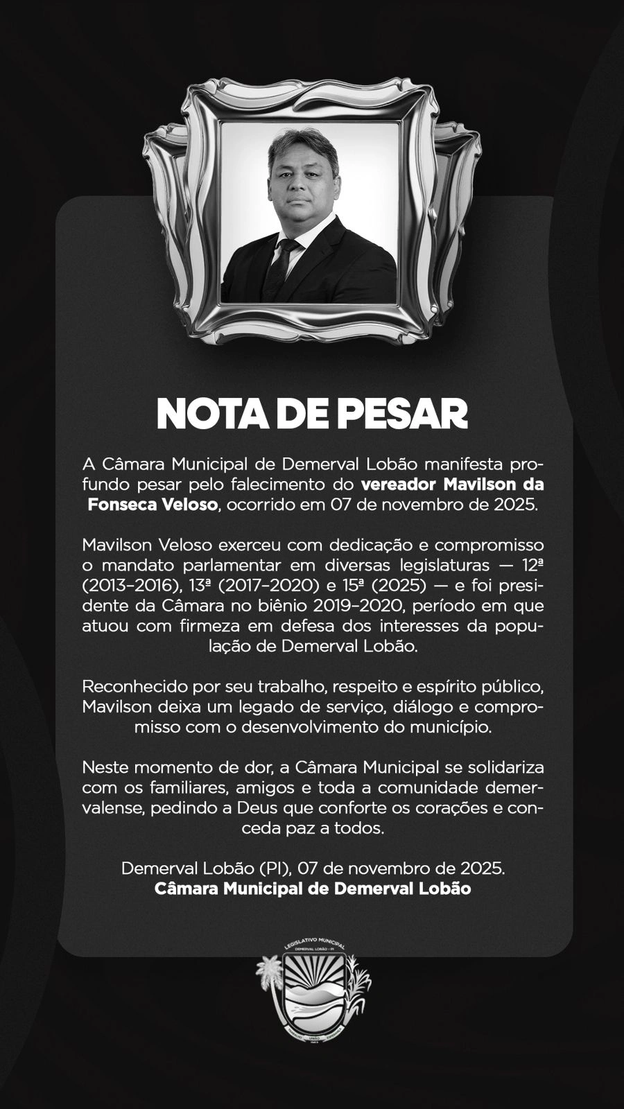 Nota de pesar
