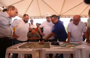 Obra do novo sistema de abastecimento de água em Uruçuí chega a 80% (Foto: Gabriel Torres)