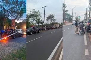 Operação fiscaliza mais de 100 veículos e recupera moto roubada em Oeiras (Foto: Portal Integração)