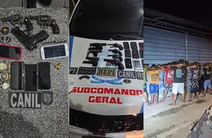 Operação na Vila Mandacaru apreende armas, drogas e celulares; 14 detidos (Foto: Reprodução)