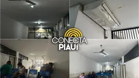 Pacientes denunciam calor extremo no Hospital Lineu Araújo, em Teresina (Foto: Conecta Piauí)