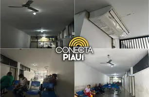 Pacientes denunciam calor extremo no Hospital Lineu Araújo, em Teresina (Foto: Conecta Piauí)