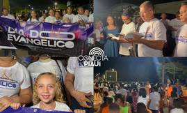 Parnarama celebra Dia do Evangélico com marcha e show do cantor Fernandinho (Foto: Conecta Piauí)