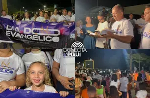 Parnarama celebra Dia do Evangélico com marcha e show do cantor Fernandinho (Foto: Conecta Piauí)