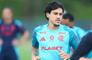 Pedro em treino do Flamengo (Foto: Gilvan de Souza/ Flamengo)