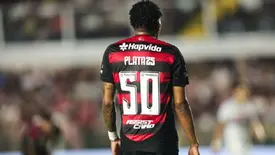 Plata durante jogo entre Flamengo e São Paulo, pelo Brasileirão (Foto: Gilvan de Souza/Flamengo)