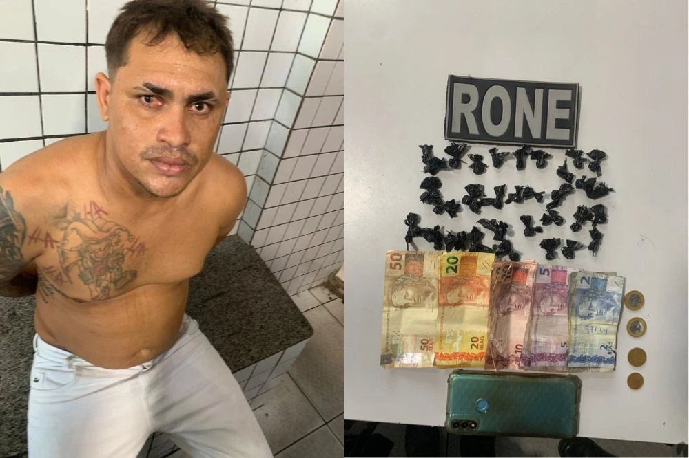 PM apreende cocaína e dinheiro com suspeito na zona Norte de Teresina