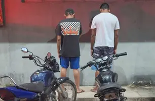 Polícia apreende motos roubadas e detém trio durante patrulhamento em União (Foto: Reprodução)