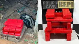 Polícia encontra 10 tabletes de maconha durante ação do BEPI em Picos (Foto: Reprodução)
