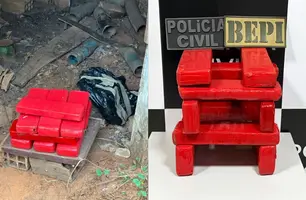 Polícia encontra 10 tabletes de maconha durante ação do BEPI em Picos (Foto: Reprodução)