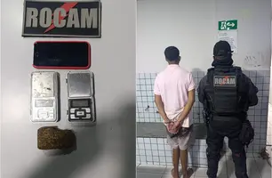 Polícia estoura boca de fumo e apreende adolescentes na zona Sul de Teresina (Foto: Reprodução)