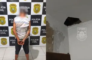 Polícia Militar age rápido e frustra tentativa de furto a residência em Oeiras (Foto: Divulgação/PMPI)