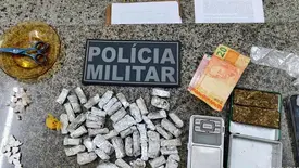Polícia Militar apreende drogas e prende suspeito em Parnaíba (Foto: Reprodução)