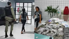 Polícia Militar desarticula ponto de tráfico e prende mulher em Parnaíba (Foto: Reprodução)