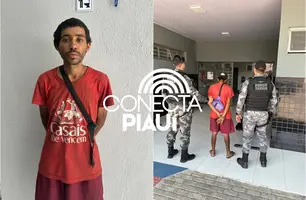Polícia Militar prende acusado de roubo armado durante operação em Parnaíba (Foto: Reprodução)