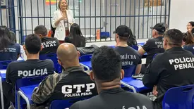 Policiais penais recebem treinamento para crises mentais em presídio (Foto: Reprodução)