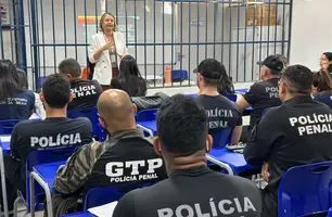 Policiais penais recebem treinamento para crises mentais em presídio (Foto: Reprodução)