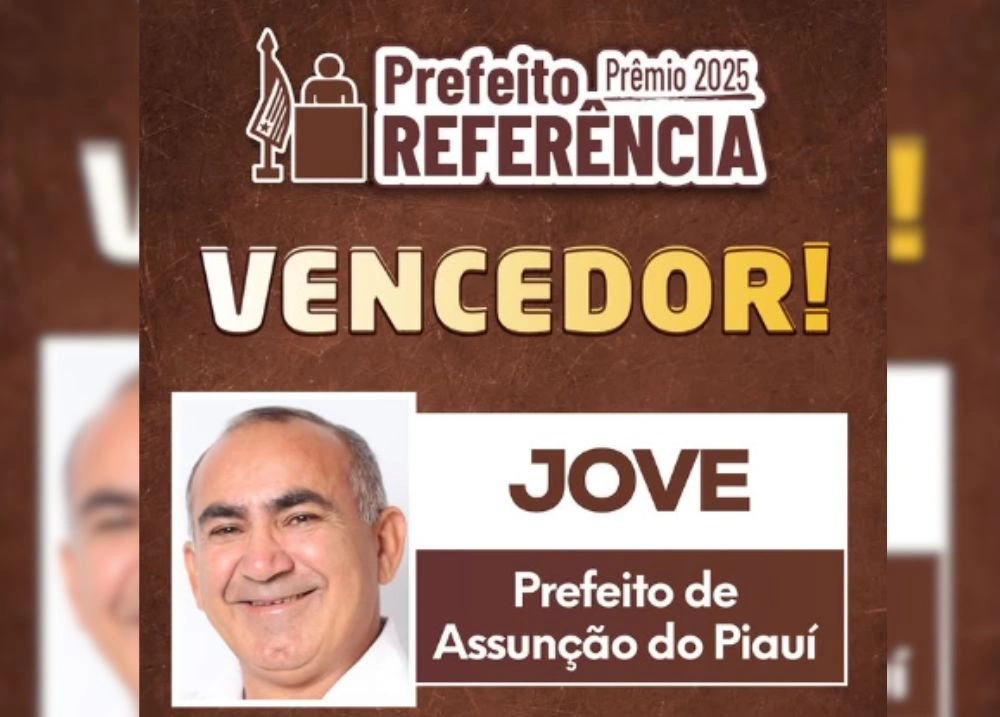 Prefeito de Assunção do Piauí vence prêmio por destaque na área da Saúde