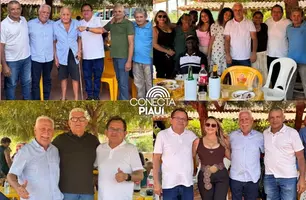 Prefeito Juvenal prestigia  90 anos do Sr. Raimundo (Dirrim”), na Lagoa do Caminho (Foto: Reprodução)