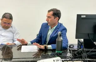 Prefeito Osvaldo da Abelha Branca discute fim dos lixões em reunião do MPPI (Foto: Reprodução)