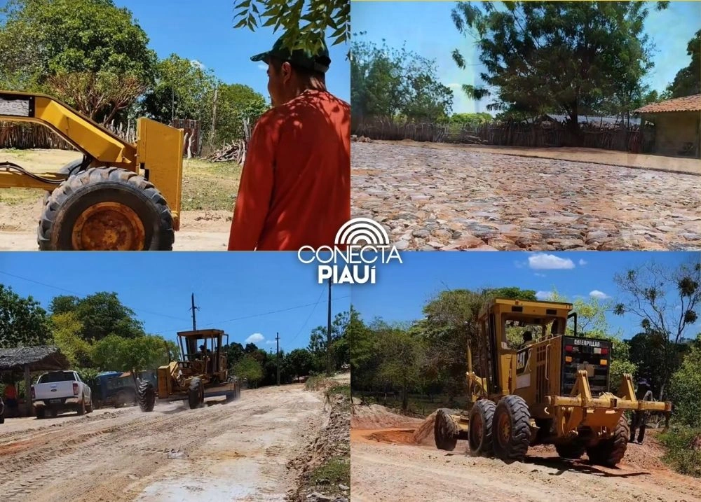 Prefeitura de Barreiras do Piauí implementa calçamento na localidade Parentina