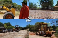 Prefeitura de Barreiras do Piauí implementa calçamento na localidade Parentina