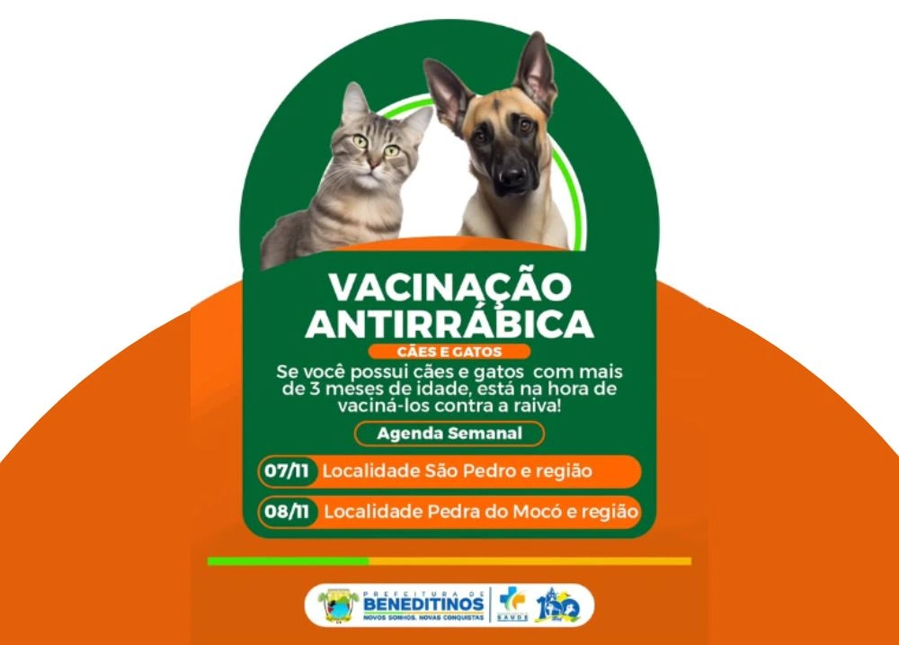 Prefeitura de Beneditinos intensifica vacinação antirrábica na zona Rural