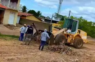 Prefeitura de Caxingó reforça ações de limpeza e cuidado com a cidade (Foto: Reprodução)