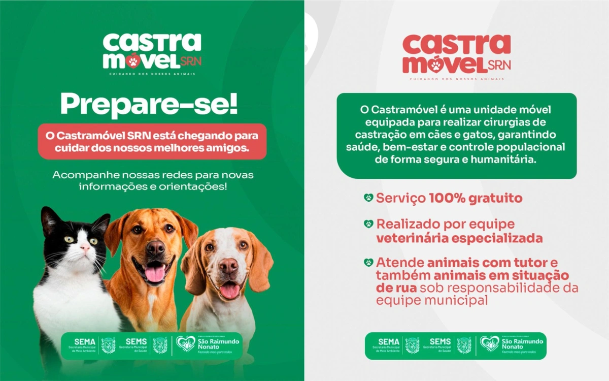 Prefeitura de São Raimundo Nonato lança Castramóvel para castração gratuita