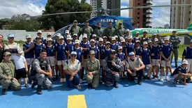 Projeto social da PM atende mais de dois mil jovens em situação de vulnerabilidade no Piauí (Foto: DCOM/PMPI e Núcleo Pelotão Mirim Nazaria)