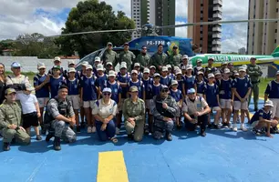 Projeto social da PM atende mais de dois mil jovens em situação de vulnerabilidade no Piauí (Foto: DCOM/PMPI e Núcleo Pelotão Mirim Nazaria)