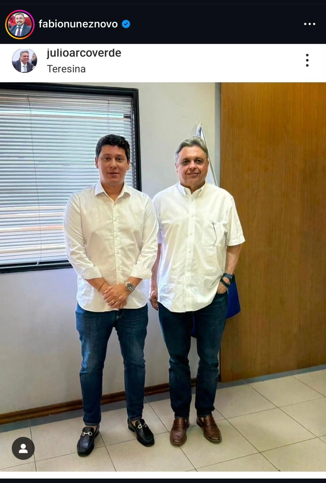 Publicação do deputado Fábio Novo