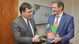 Rafael Fonteles apresenta plano ecológico do Nordeste ao ministro Haddad (Foto: Reprodução)