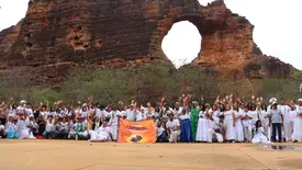 Religiosidade e ancestralidade marcam a abertura do I Seminário CAPIVAFRO no Anfiteatro da Pedra Furada (Foto: Reprodução)