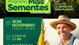 Riacho Frio realiza entrega de sementes para fortalecer a agricultura familiar (Foto: Reprodução/Redes Sociais)