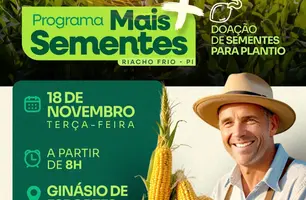 Riacho Frio realiza entrega de sementes para fortalecer a agricultura familiar (Foto: Reprodução/Redes Sociais)