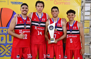 River-PI campeão da Copa Teresina de Basquete 3x3 Sub-21 (Foto: Reprodução/ Redes Sociais)