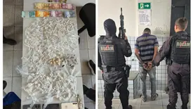 Rocam apreende drogas e prende três suspeitos na zona Leste Teresina (Foto: Divulgação/ROCAM)