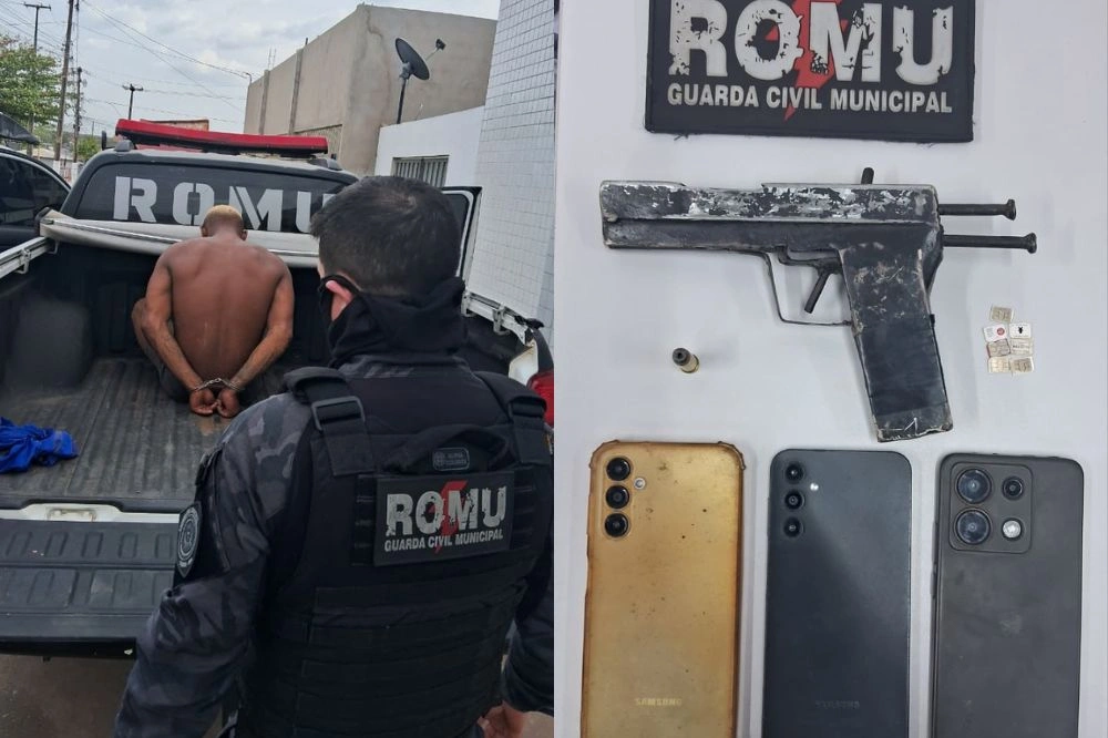 ROMU rastreia celular roubado e prende suspeito armado em Timon