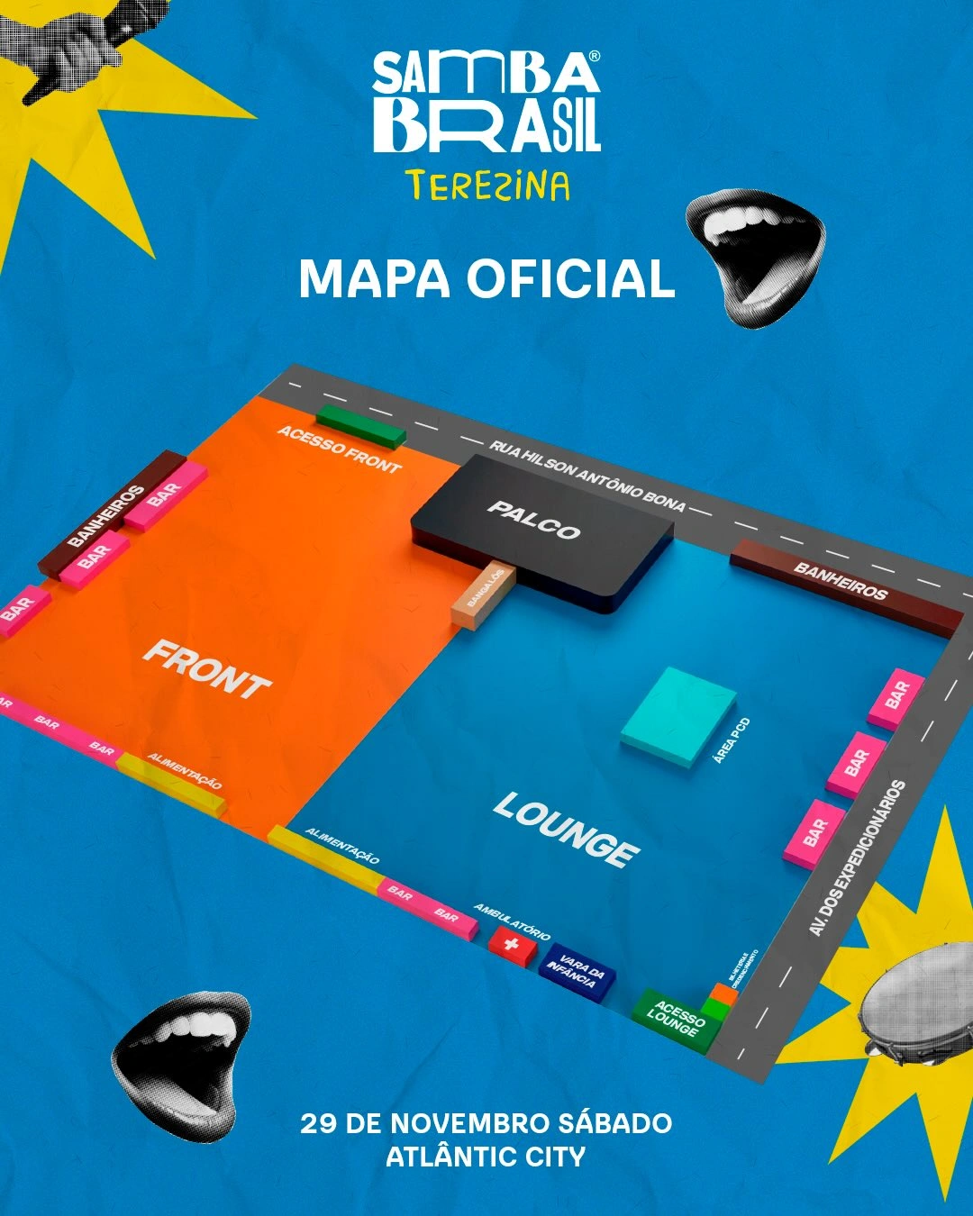 Samba Brasil muda para o Atlantic City e garante megaestrutura no dia 29/11