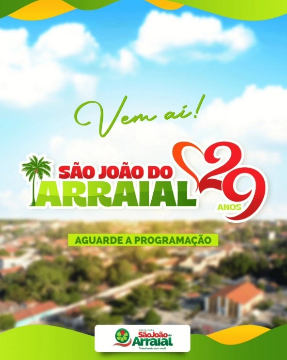 São João do Arraial prepara programação para aniversário de 29 anos