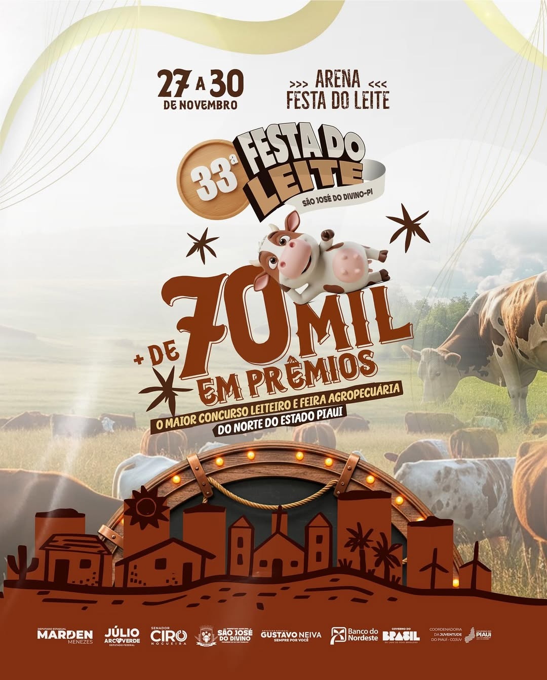 São José do Divino realiza 33ª Festa do Leite com R$ 70 mil em prêmios