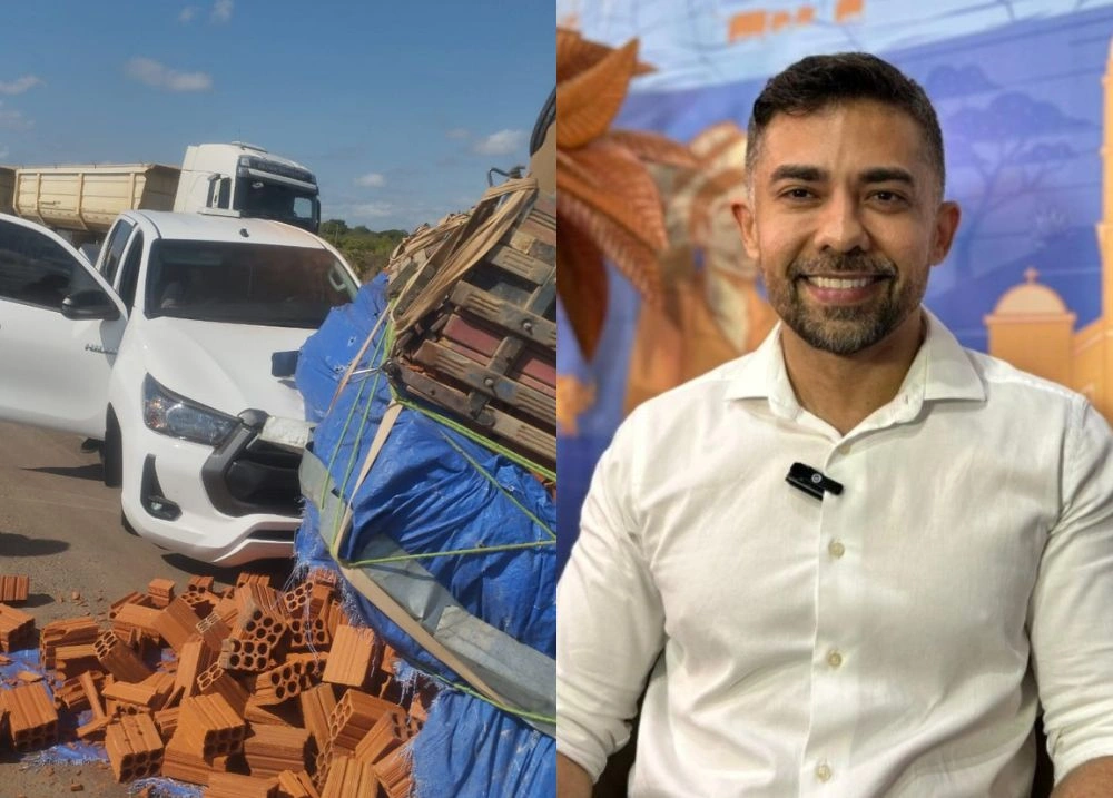 Secretário de Cultura Rodrigo Amorim se envolve em acidente em Campo Maior