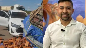 Secretário de Cultura Rodrigo Amorim se envolve em acidente em Campo Maior (Foto: Reprodução)